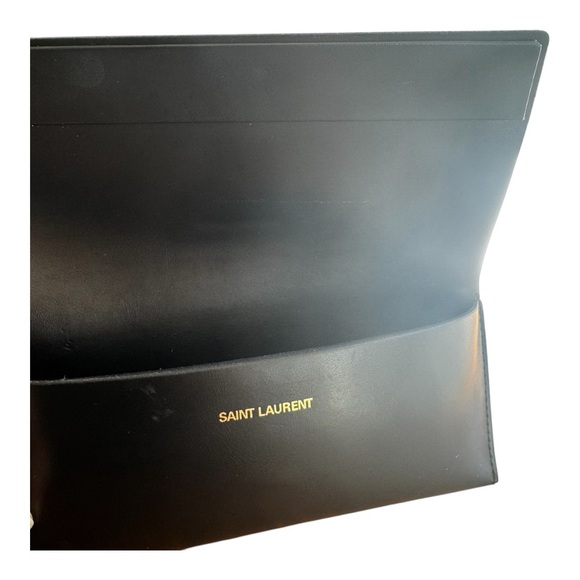 Saint Laurent Black Leather Sunglasses Case - Picture 3 of 5